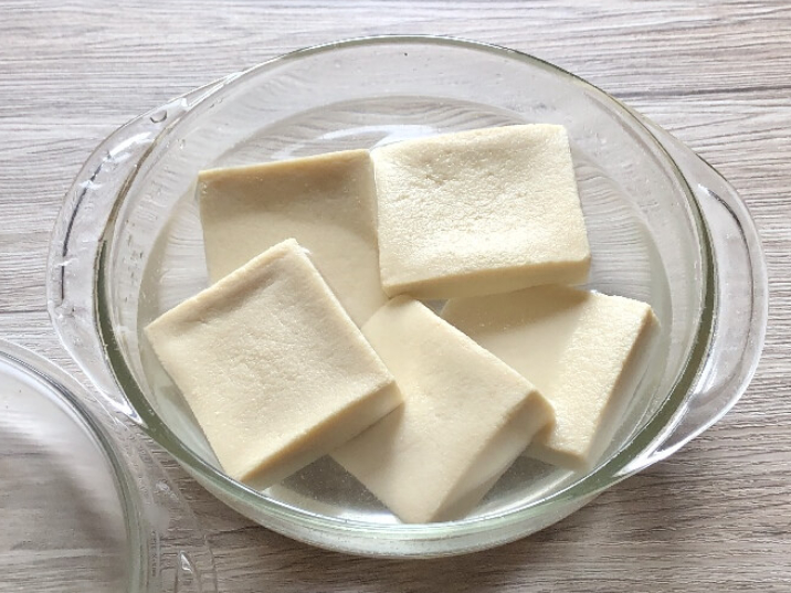 高野豆腐のレシピ１