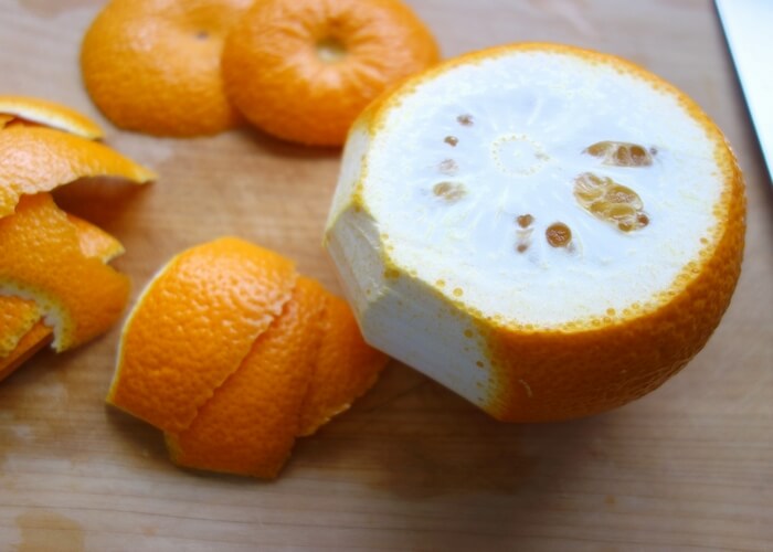 はっさくオレンジピールの作り方