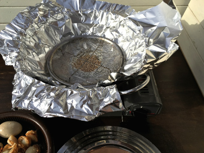 中華鍋で燻製する方法