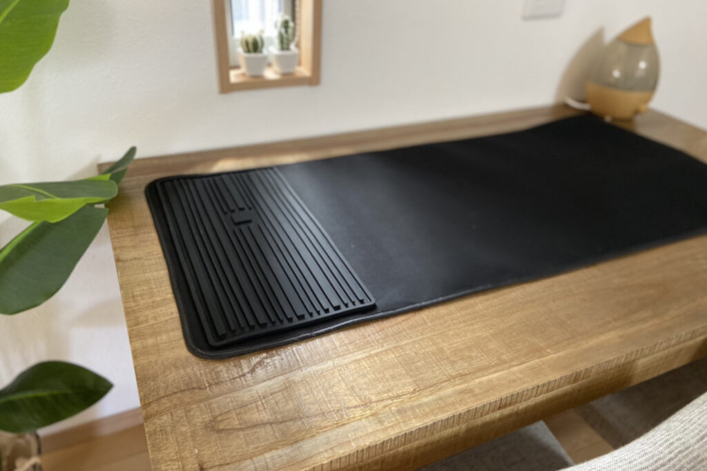 山崎実業towerシリコンアイロン置付くるくるアイロンマット