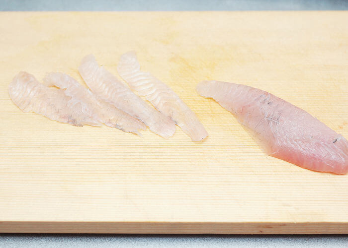 手まり寿司の作り方1.ネタを用意する