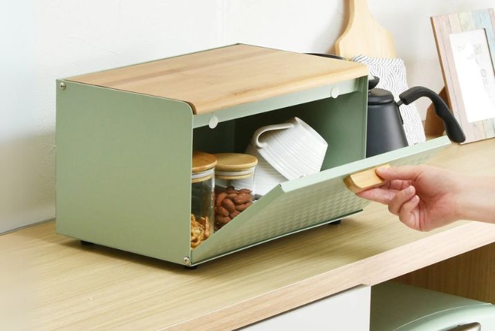 <p>両開きブレッドケース</p>