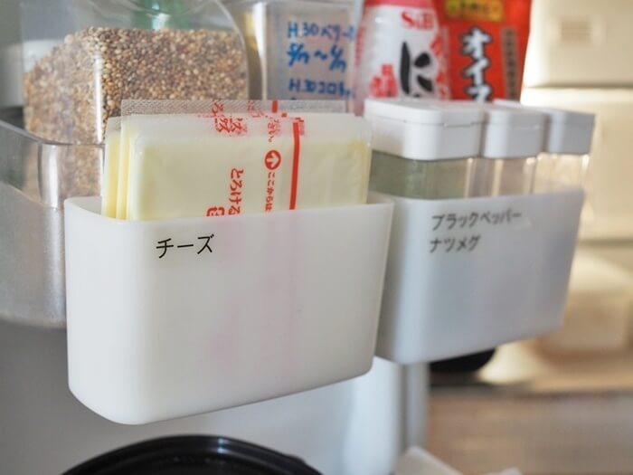 ラベルで収納するものの指定席をつくる